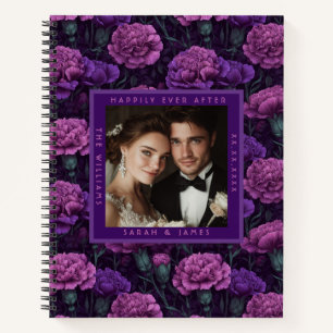 Carnet Mariage Traditionnel de Jardin de Œillet Violet à 