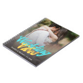 Carnet mariage vibes rétro script couple photo planner (Côté gauche)