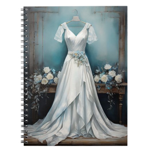 Carnet Mariage vintage blanc chic (Devant)