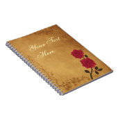 Carnet Mariage vintage Red Rose (Côté Droit)