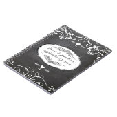 Carnet Mariages de typographie sur tableau noir (Côté gauche)