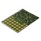 Carnet Marianne Dark Daisy Plaid Floral (Côté gauche)