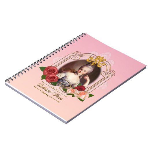 Carnet Marie Antoinette肖像ノートブック・ピンク (Côté gauche)