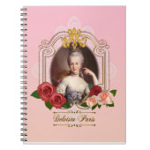 Carnet Marie Antoinette肖像ノートブック・ピンク (Devant)