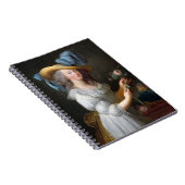 Carnet Marie Antoinette avec un rose (Côté Droit)