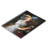 Carnet Marie Antoinette avec un rose (Côté gauche)