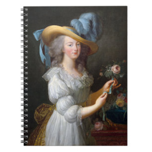 Carnet Marie Antoinette avec un rose