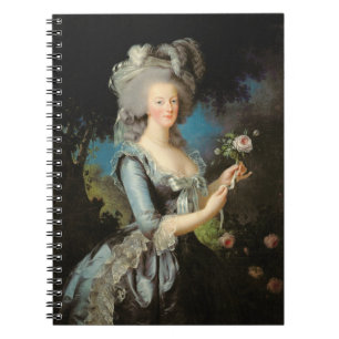 Carnet Marie Antoinette avec un rose, 1783
