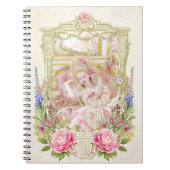 Carnet Marie Antoinette,French,Paris,portrait,roses メモ帳 (Devant)