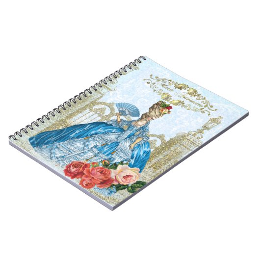Carnet Marie Antoinette Verseilles Blue notebook (Côté gauche)
