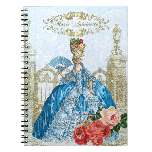 Carnet Marie Antoinette Verseilles Blue notebook (Devant)