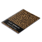 Carnet Mariée Bachelorette Boujee Tendance Imprimé Léopar (Côté gauche)