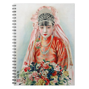 Carnet Mariée en rouge lors d'un mariage chinois à Shangh