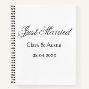Carnet Mariés add nom couple date année simulation de mar