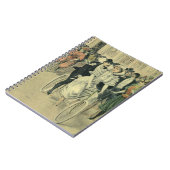 Carnet Mariés de mariage victorien sur bicyclette (Côté gauche)