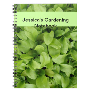 Carnet Marigold Seedlings Custom Gardening Notebook
