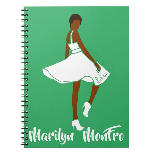 Carnet Marilyn MonFRO AFRoCA Africaine Femme noire (Devant)