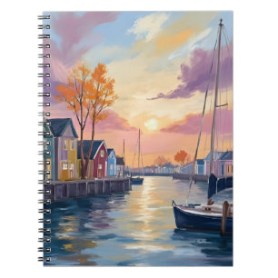 Carnet Marina pour bateaux Peinture à l'aquarelle de ba