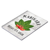 Carnet Marinara Relax C'est légal Basil Tomate Humour ali (Côté gauche)