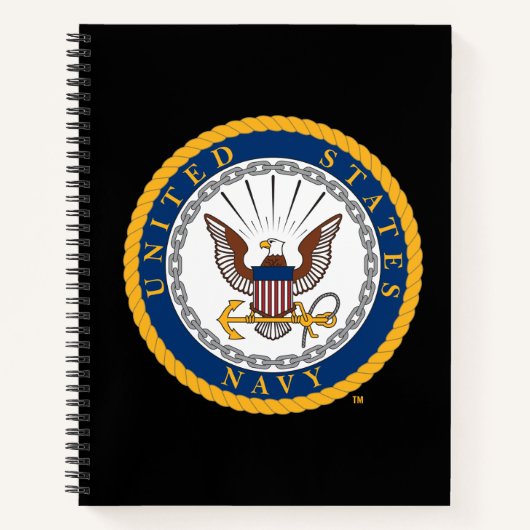 Carnet Marine américaine | Emblème de la marine (Devant)