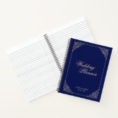 Carnet Marine Blue Gold Wedding planner musulman musulman (Intérieur)