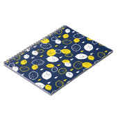 Carnet Marine Blue Lemon Art - Refresh Citrus Design (Côté gauche)