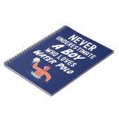 Carnet Marine Blue Water Polo Cadeaux Pour Garçons (Côté gauche)