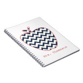 Carnet Marine Chevron et professeur de corail Apple (Côté Droit)