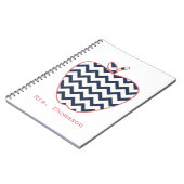 Carnet Marine Chevron et professeur de corail Apple (Côté gauche)