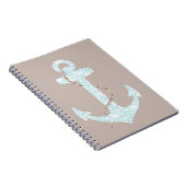 Carnet Marine et Ancre corail Beach Mariage (Côté Droit)