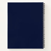 Carnet MARINE Monogramme Minimal Initial ENTREPRISE COMME (Dos)