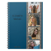 Carnet Marine Photo Booth - Moderne tendance personnalisé (Devant)