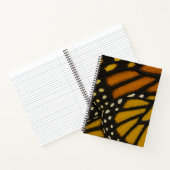 Carnet Mariposa Orange & Yellow Monarch Butterfly Wing (Intérieur)
