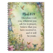 Carnet Mark 11:24 Christian Watercolor Image (Devant)