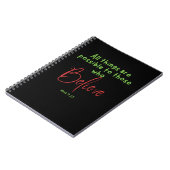Carnet Mark 9:23 Croire Écriture (Côté gauche)