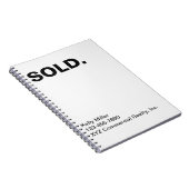 Carnet Marketing immobilier VENDU Budget personnalisé (Côté Droit)