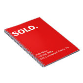 Carnet Marketing immobilier VENDU Budget personnalisé (Côté Droit)