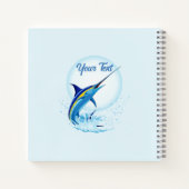 Carnet Marlin Bleu Jaillissant de l'Océan (Dos)