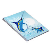 Carnet Marlin Bleu Jaillissant de l'Océan (Côté Droit)