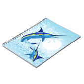 Carnet Marlin Bleu Jaillissant de l'Océan (Côté gauche)