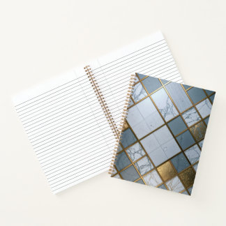 Carnet Marmor Gold Raster Luxus Geometrie Deluxe
