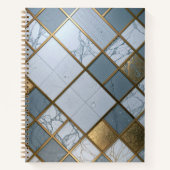 Carnet Marmor Gold Raster Luxus Geometrie Deluxe  (Devant)