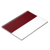 Carnet Maroon & blanc PERSONNALISÉ (Côté gauche)
