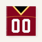 Carnet Maroon Jersey (Devant)