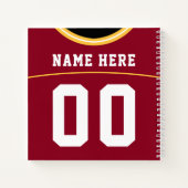 Carnet Maroon Jersey (Dos)