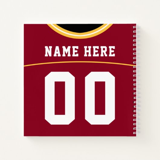 Carnet Maroon Jersey (Dos)