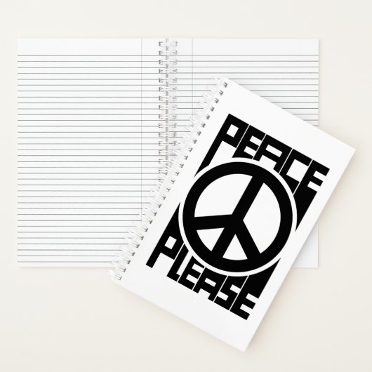Carnet Marque de lettre de paix (À l'intérieur)