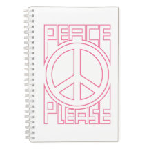 Marque de lettre rose Peace Please