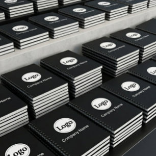 Carnet Marque de logo personnalisé noir Entreprise Promot
