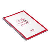 Carnet Marque d'influenceur de mode rouge chic (Côté Droit)